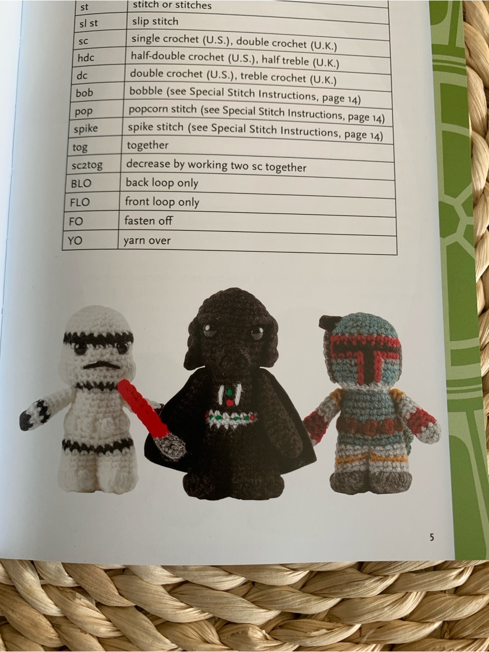 Original Star Wars Mini Figures Crochet Book, 12 Projects, 2.5-4.5 inch Like New - Picture 3 of 9